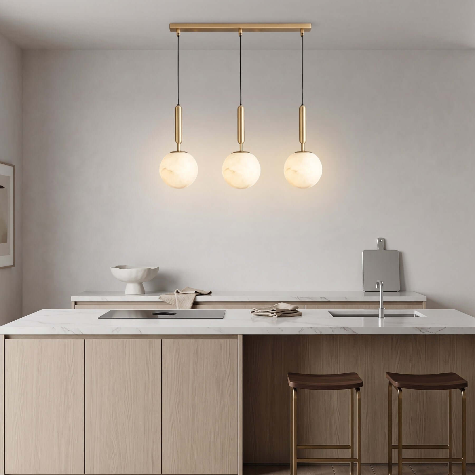 Alabaster Global Pendant Light