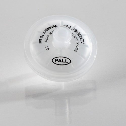 PALL AP-4002 Acrodisc Syringe Filter - 10 µm with Versapor membrane, polypropylene housing, 25mm, 1000/pk