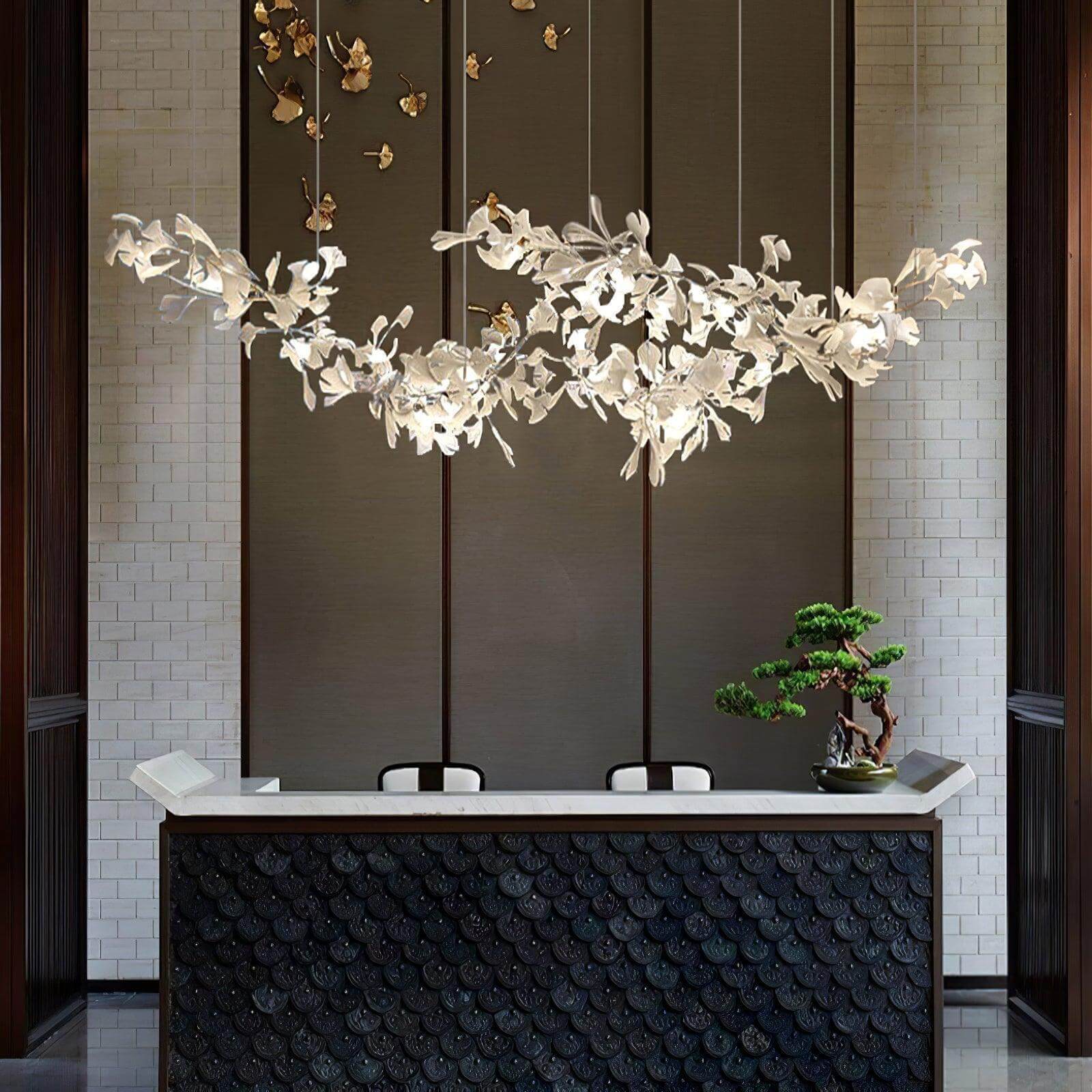Gingko Chandelier Style H