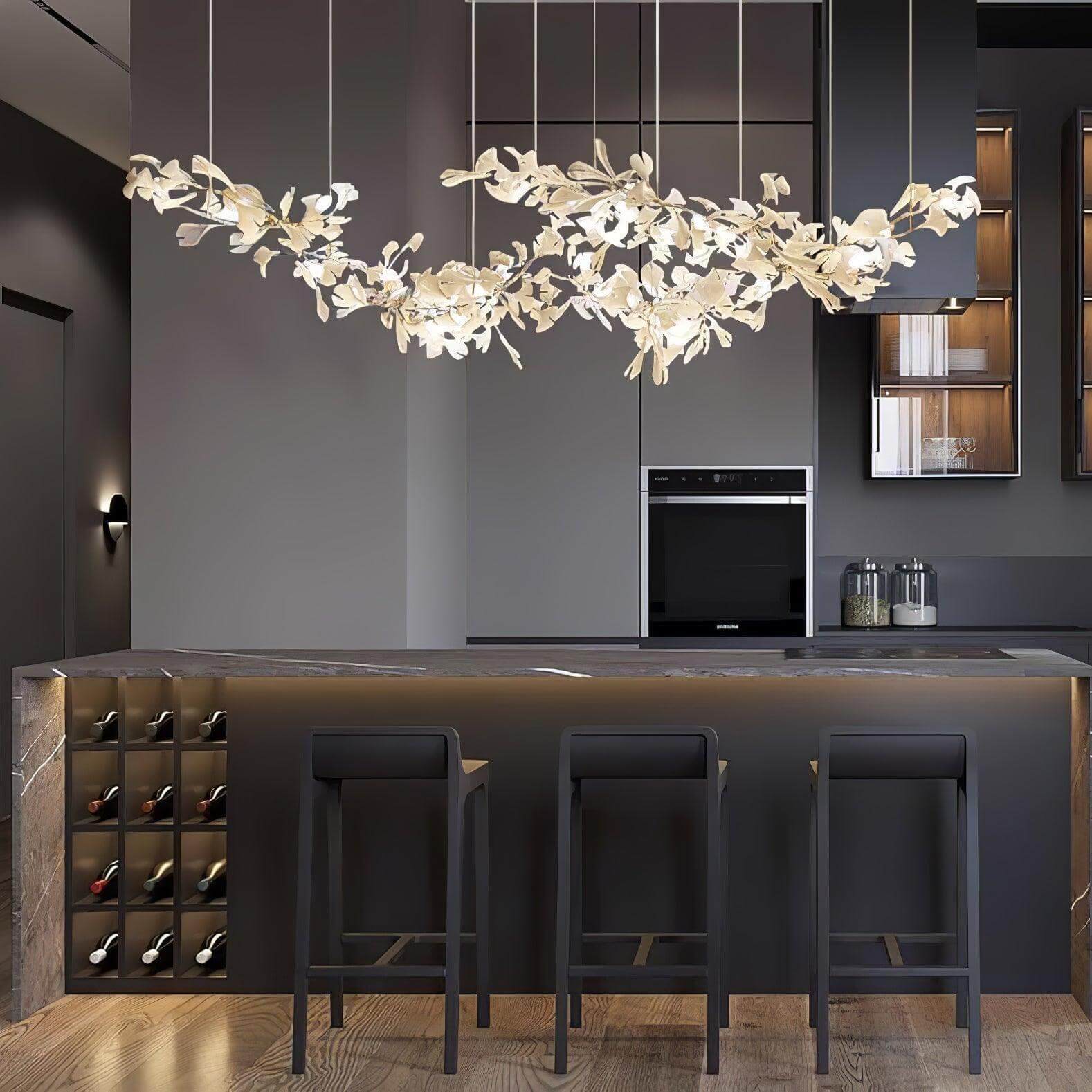 Gingko Chandelier Style H