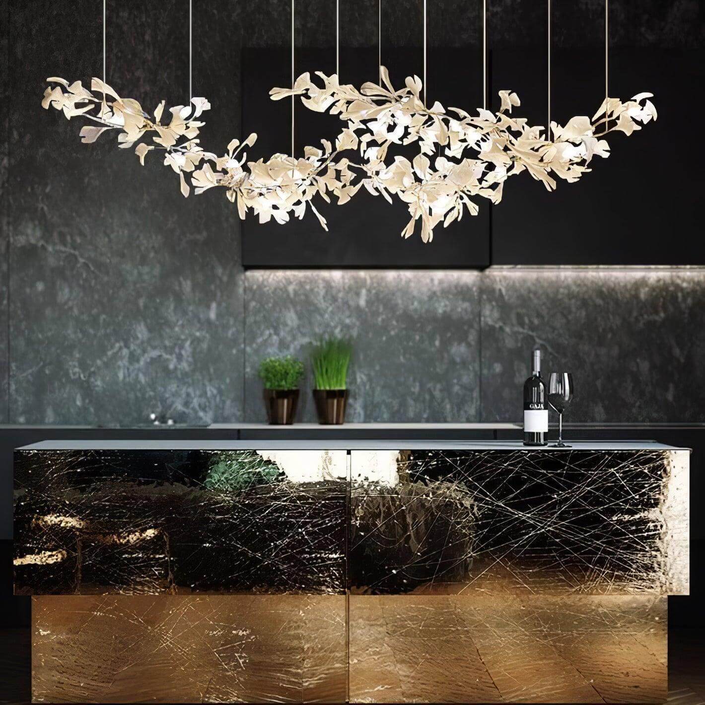 Gingko Chandelier Style H