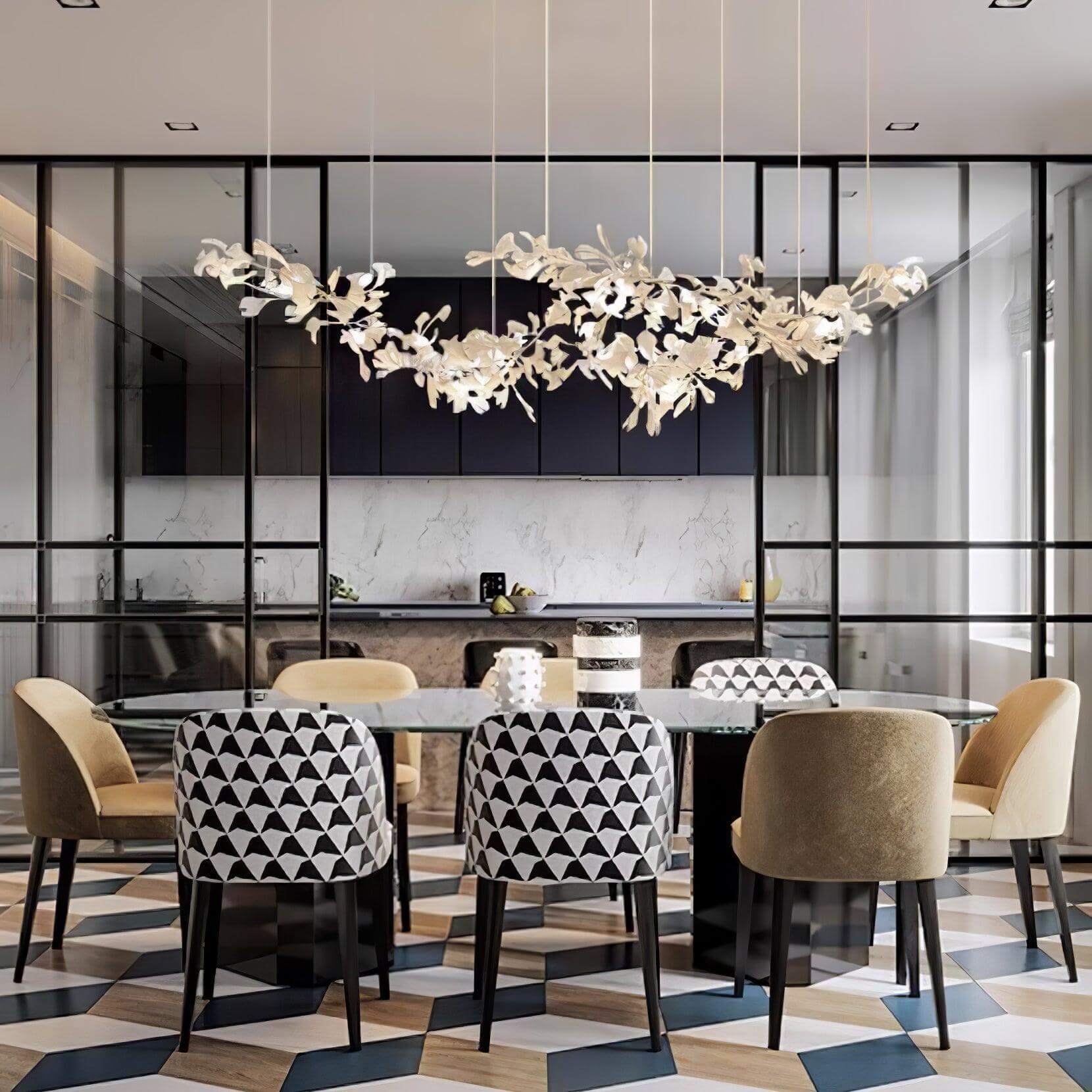 Gingko Chandelier Style H