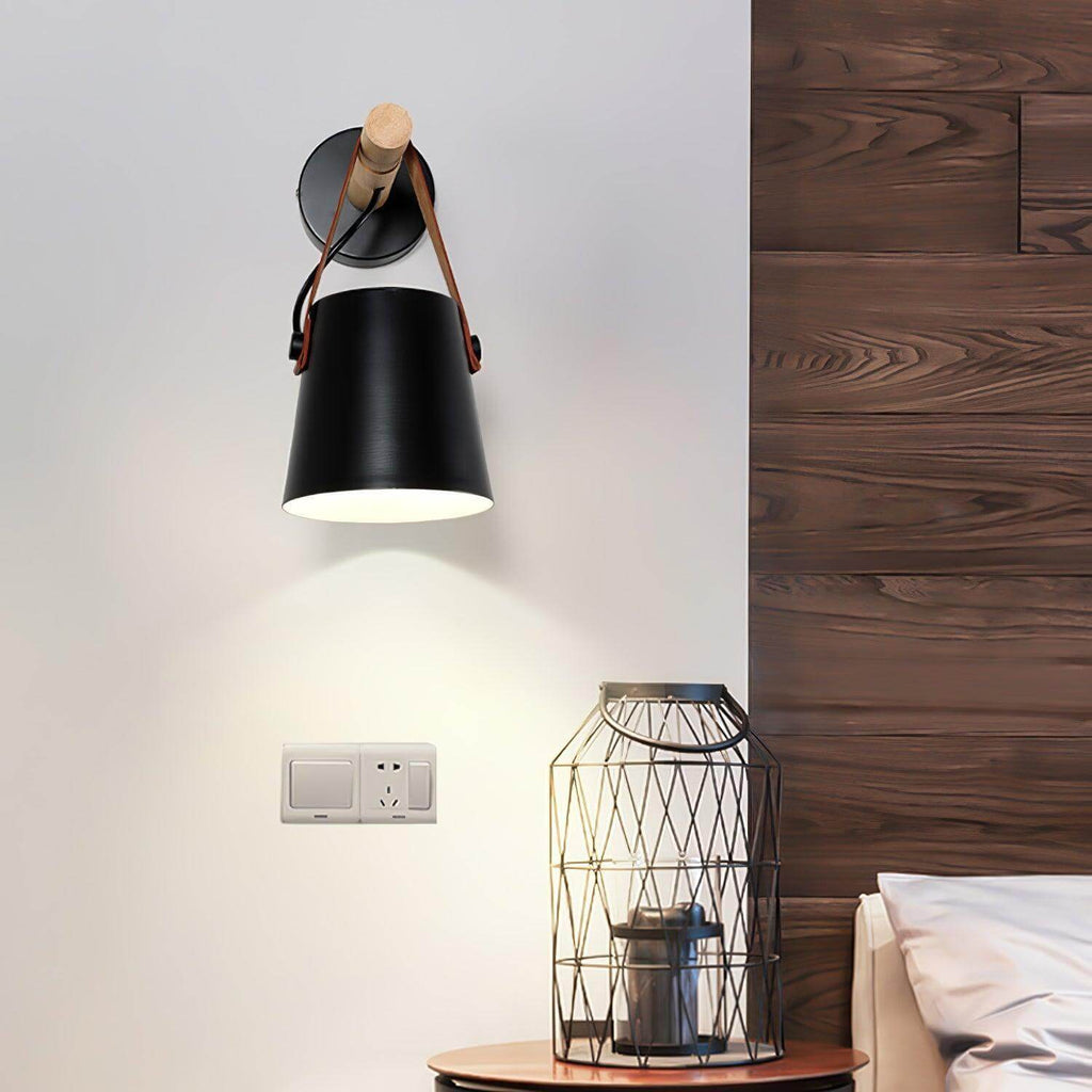 Wooden Stake Wall Light