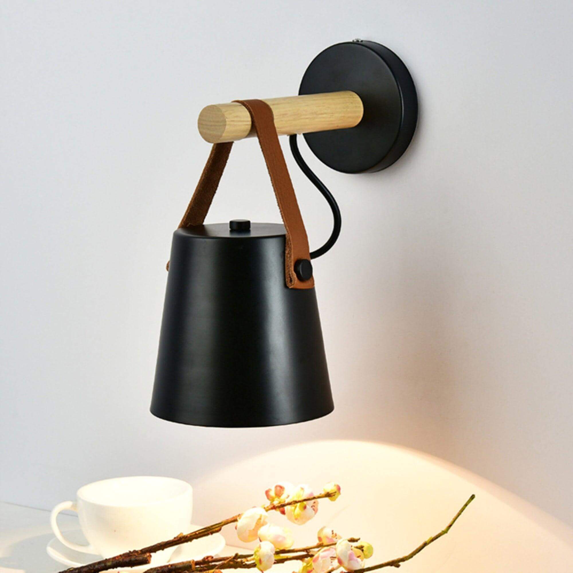 Wooden Stake Wall Light