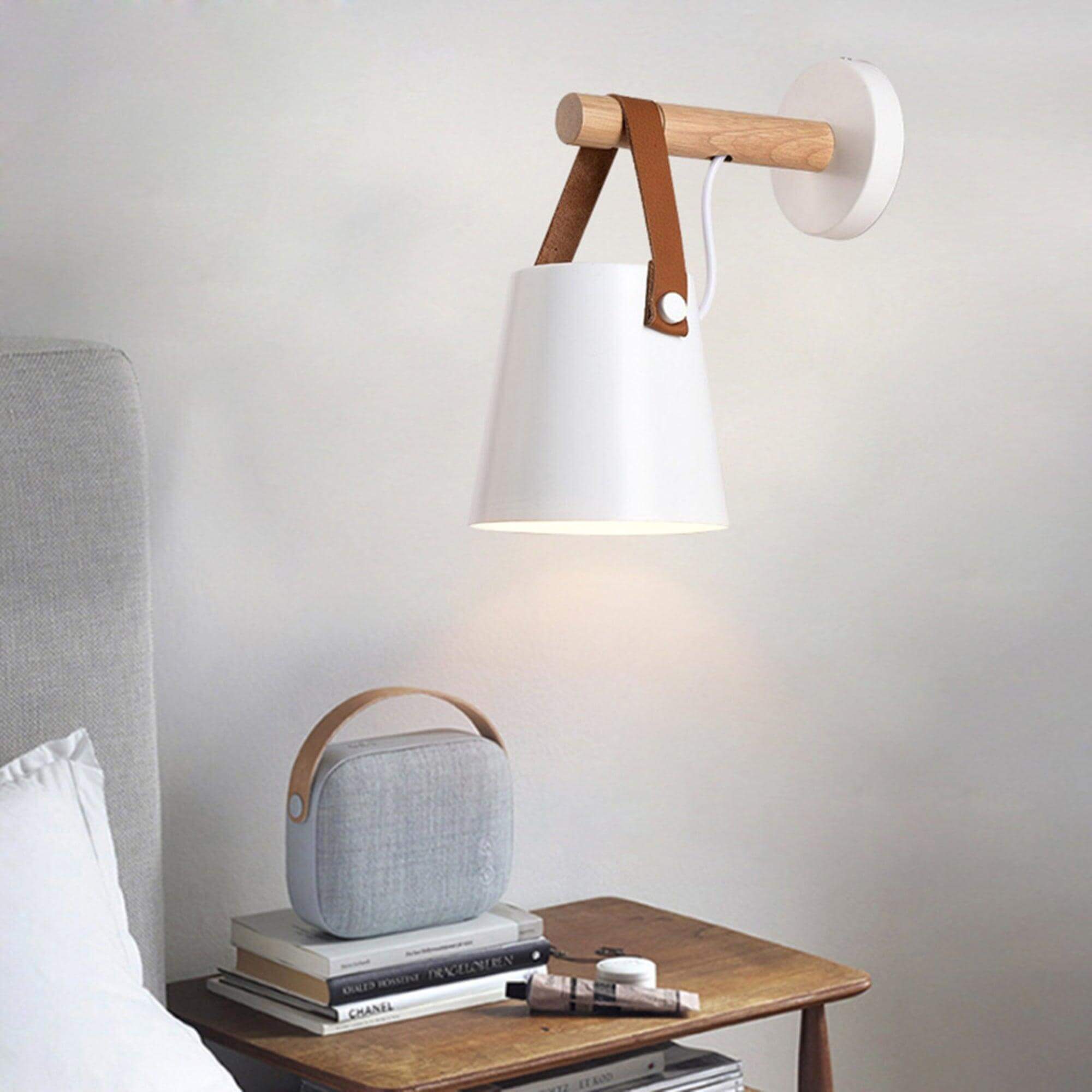 Wooden Stake Wall Light
