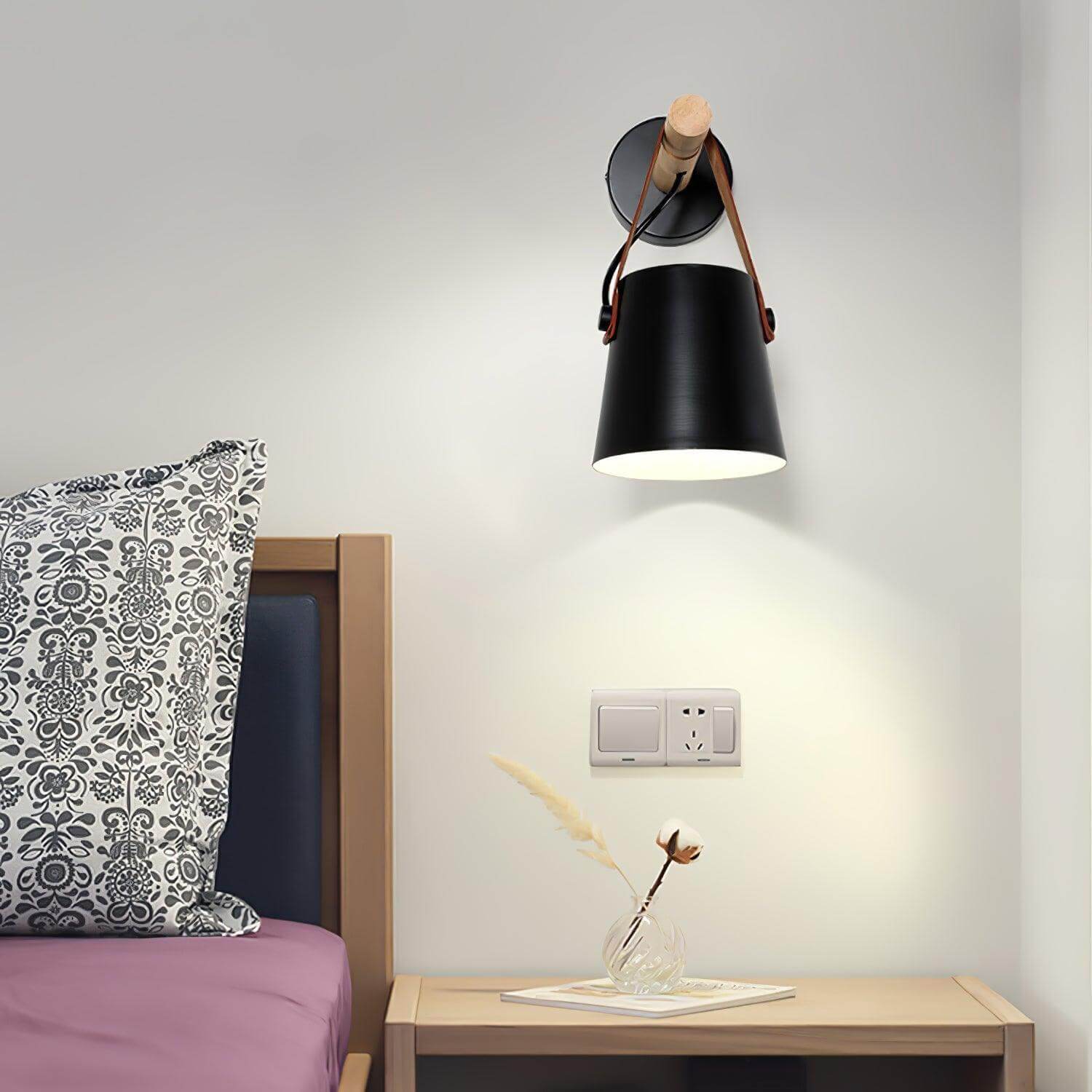 Wooden Stake Wall Light
