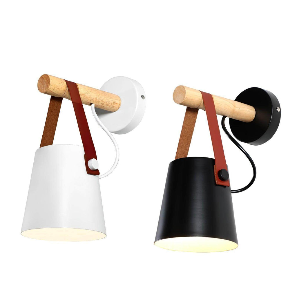 Wooden Stake Wall Light