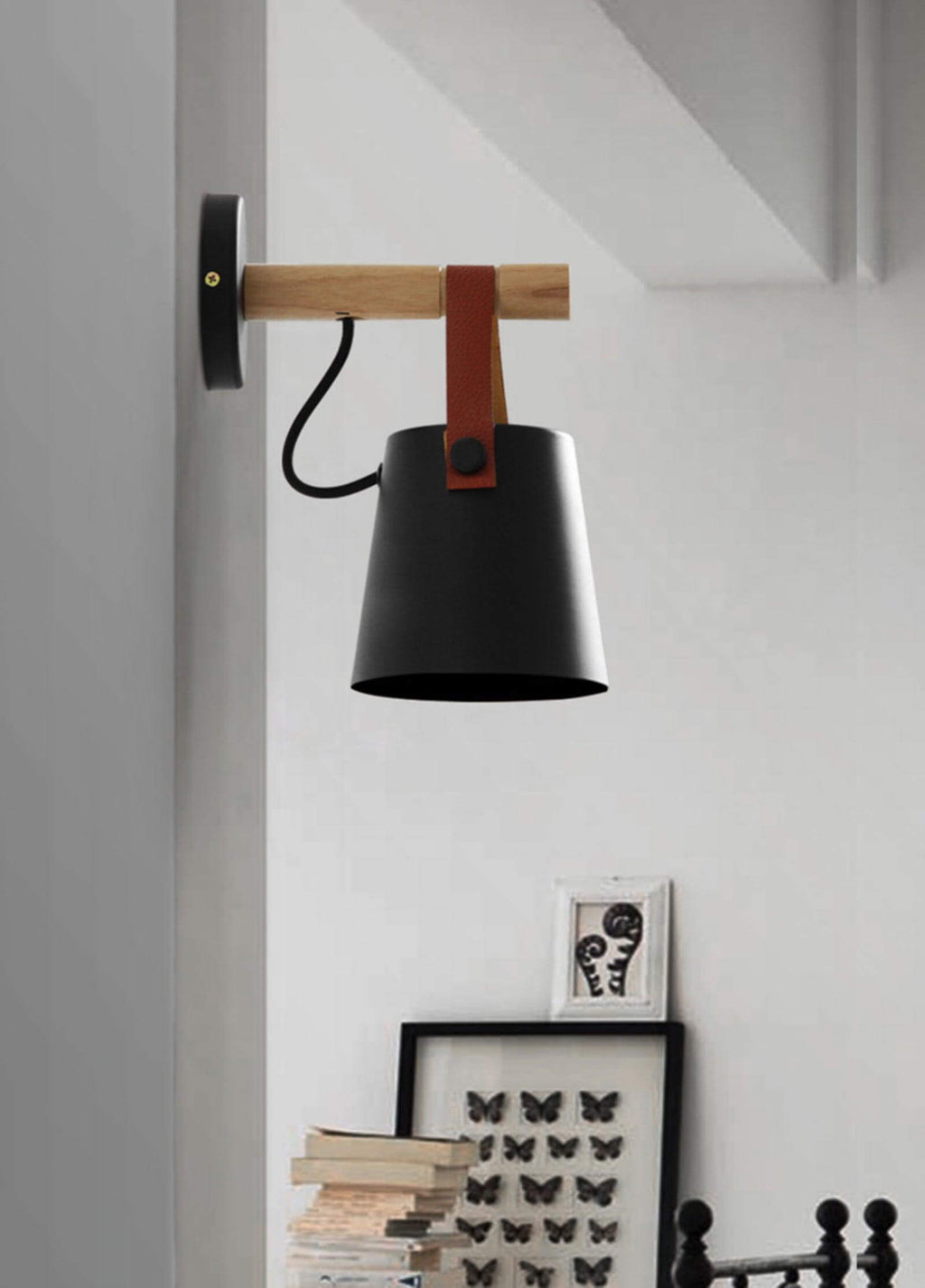 Wooden Stake Wall Light