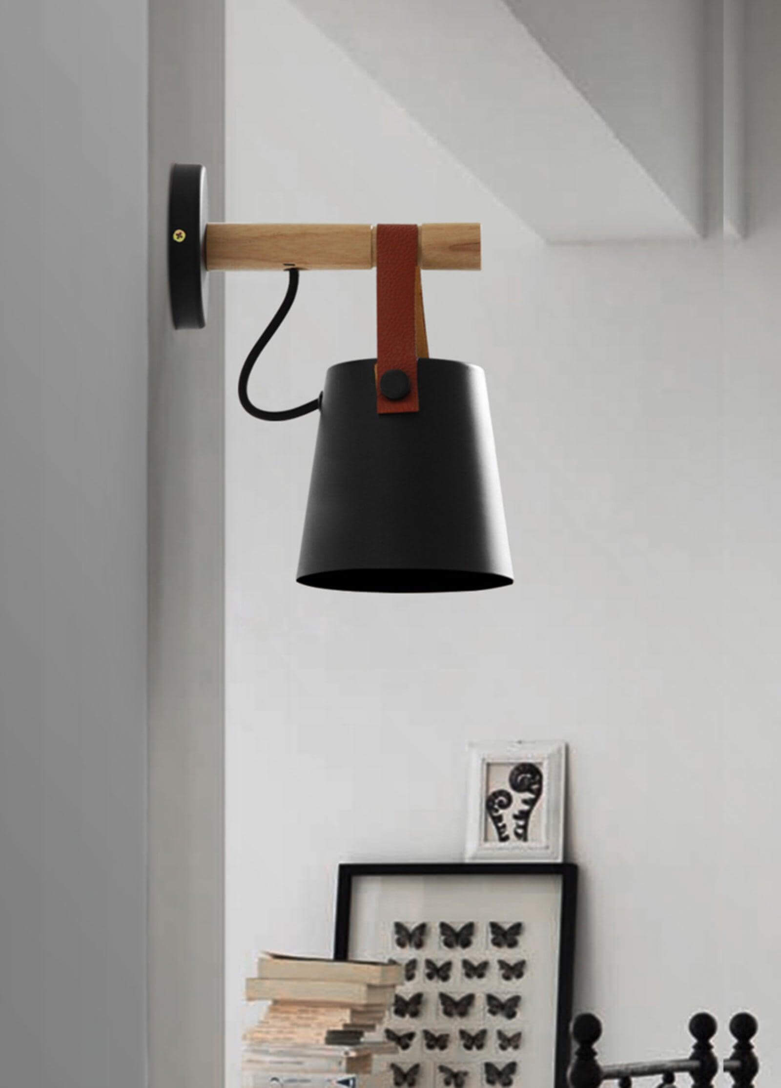 Wooden Stake Wall Light