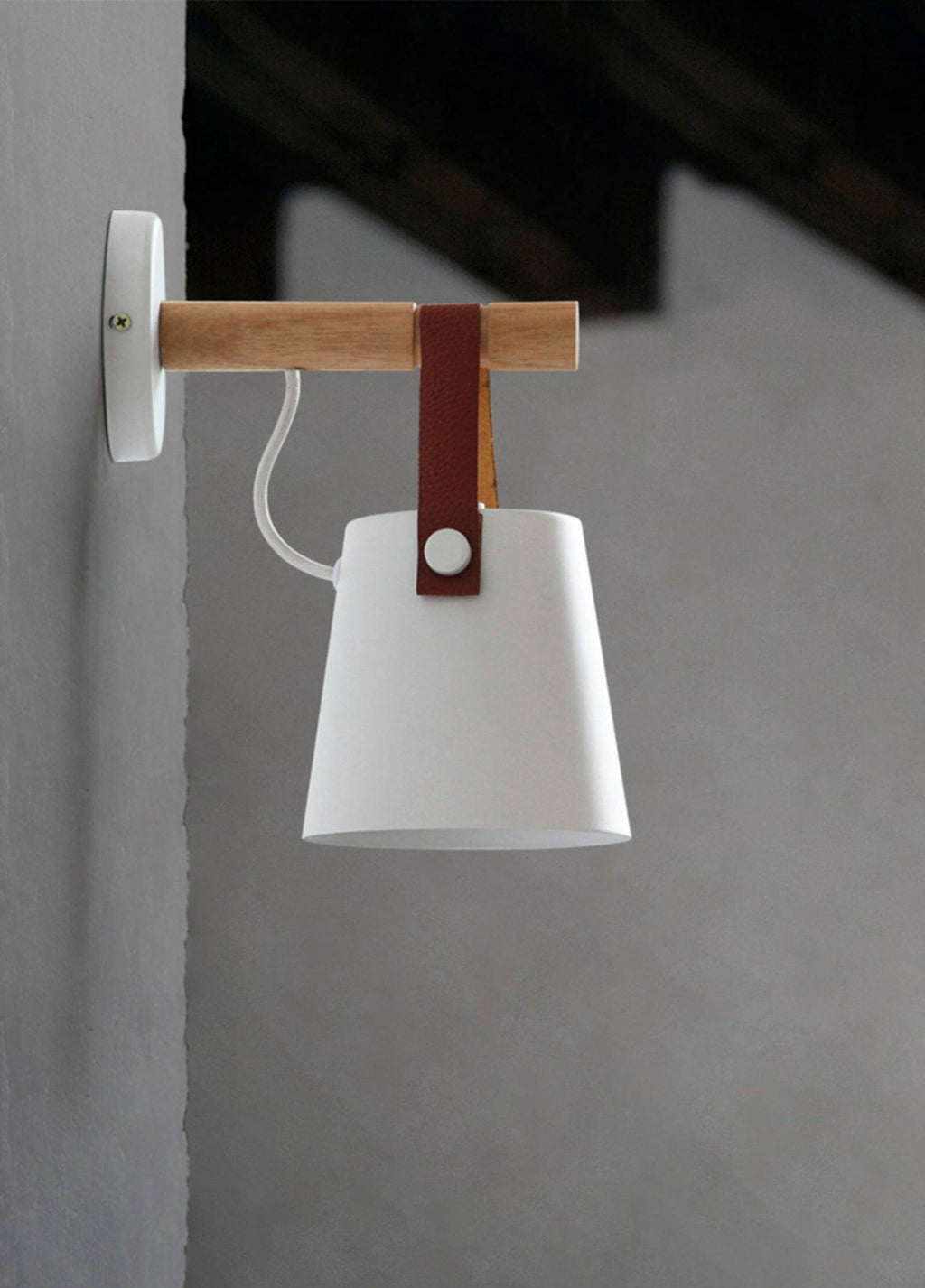 Wooden Stake Wall Light