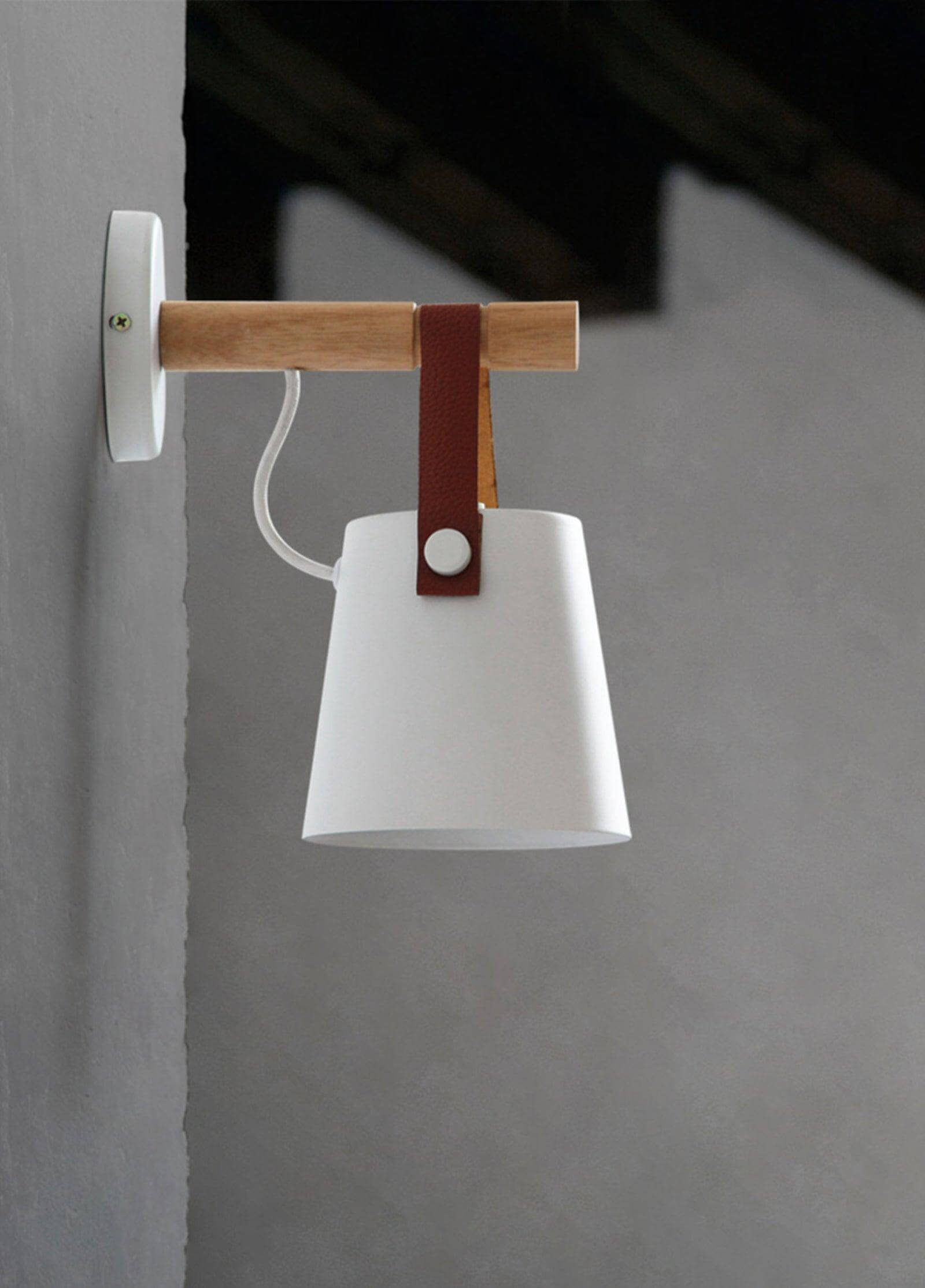 Wooden Stake Wall Light