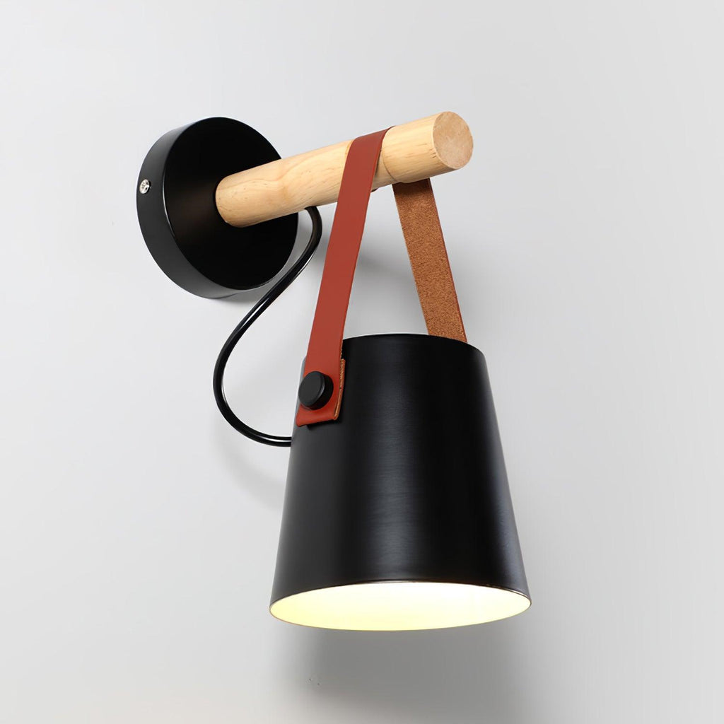 Wooden Stake Wall Light