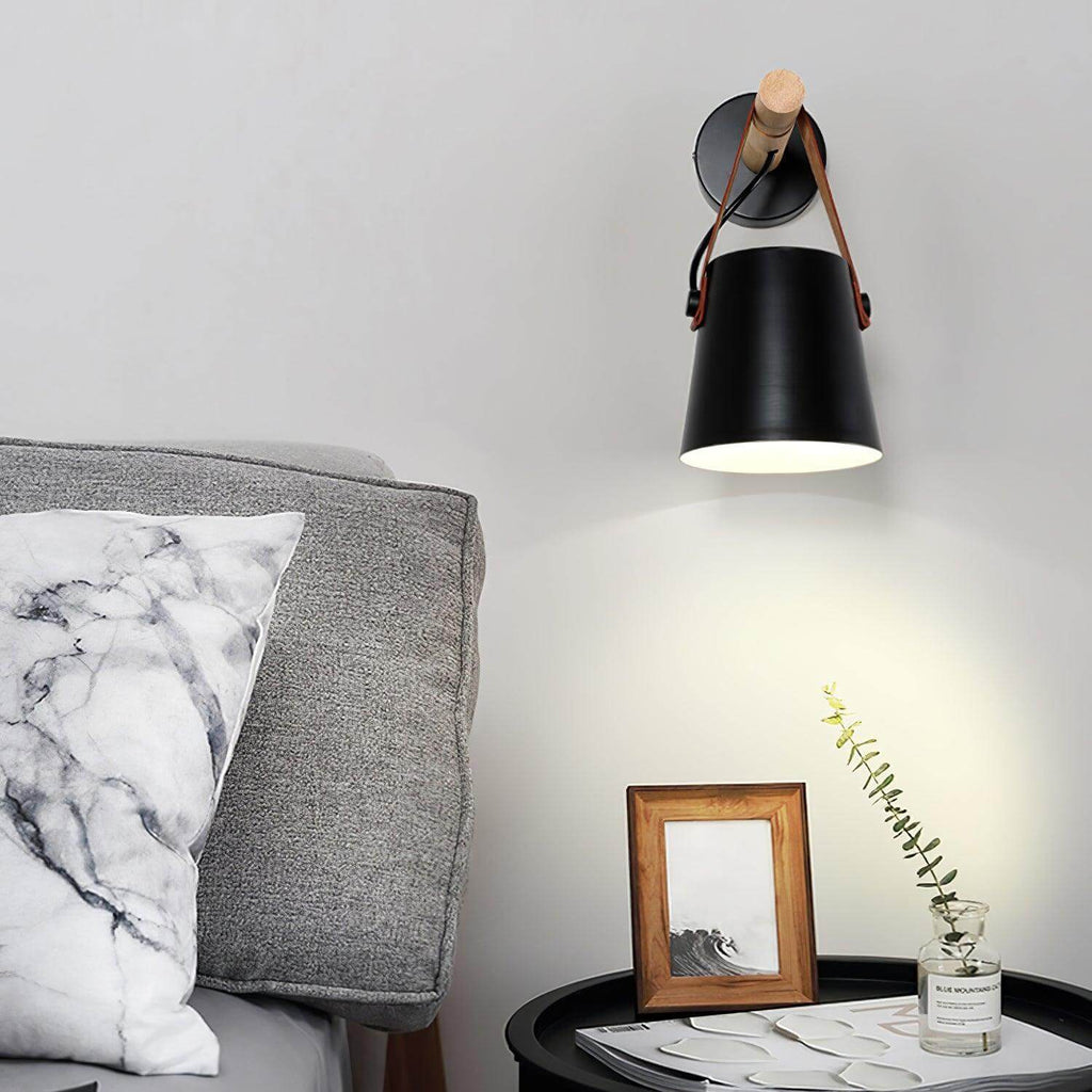 Wooden Stake Wall Light