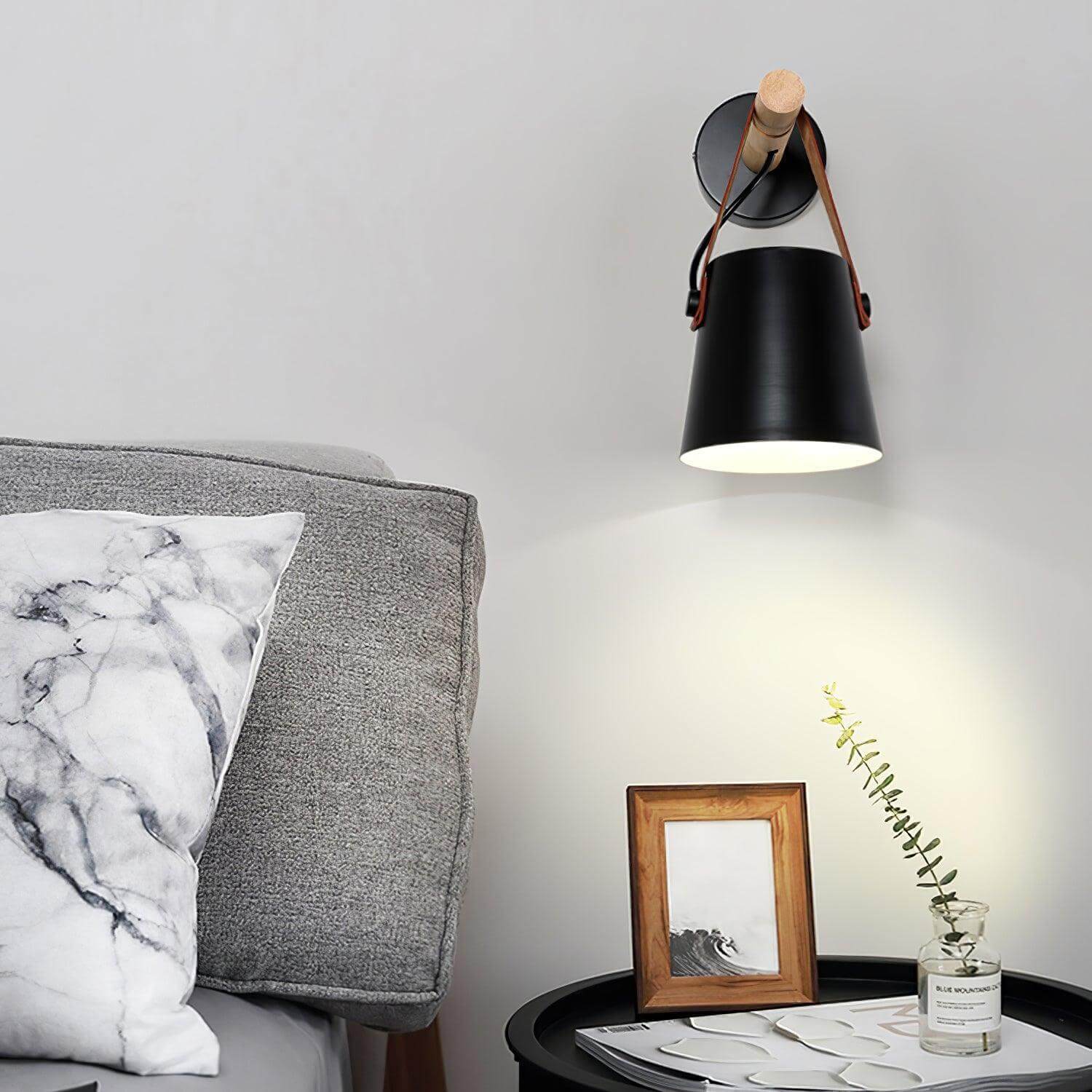 Wooden Stake Wall Light