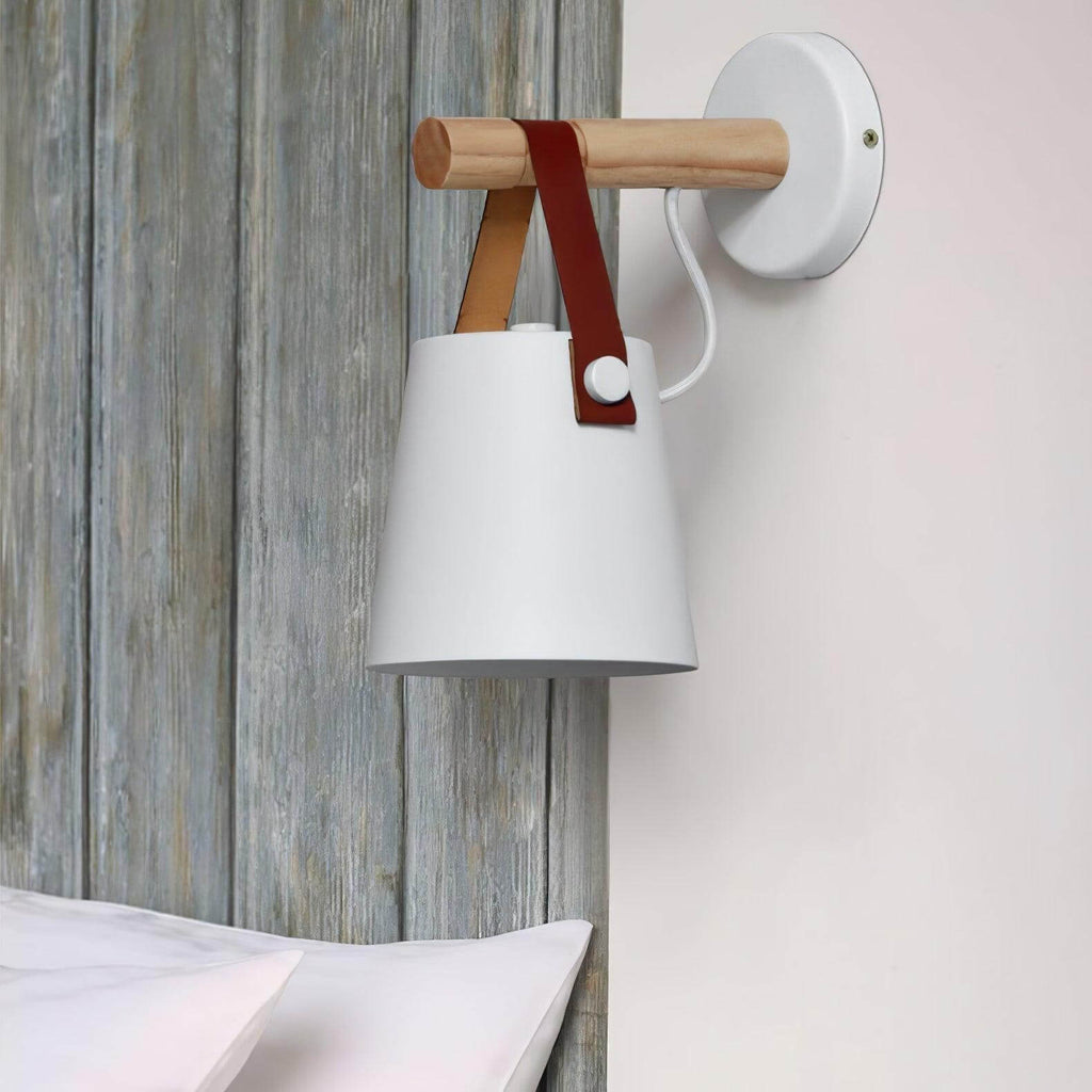 Wooden Stake Wall Light
