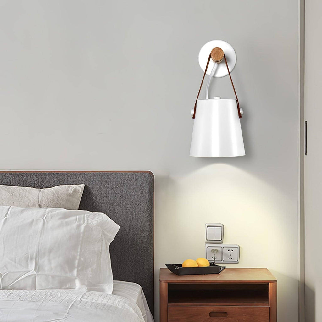 Wooden Stake Wall Light