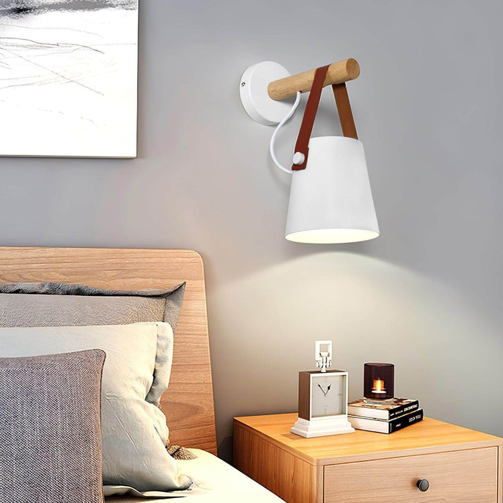 Wooden Stake Wall Light