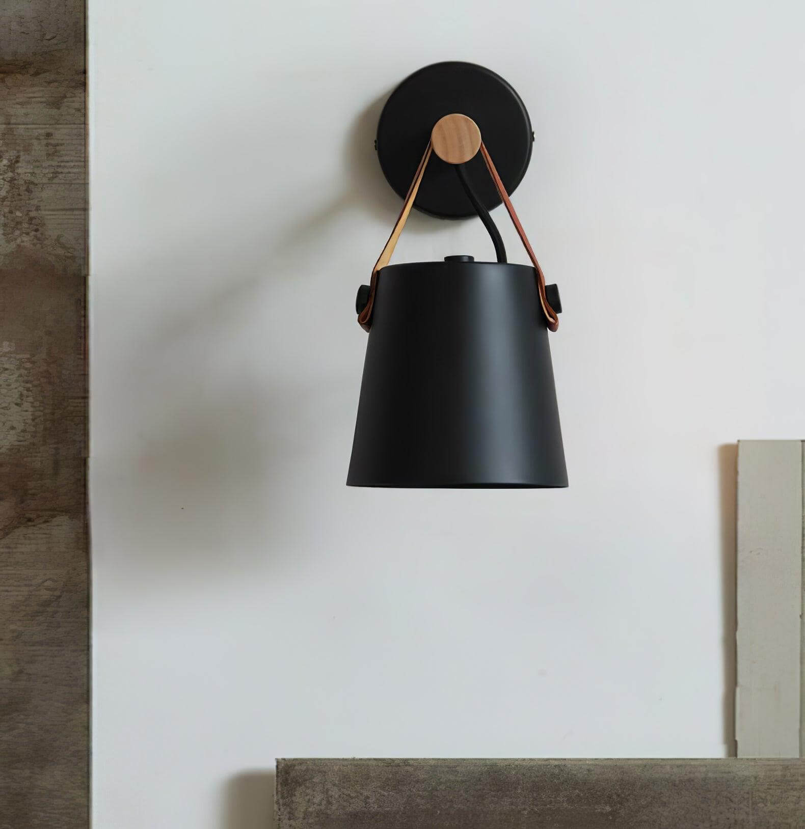 Wooden Stake Wall Light
