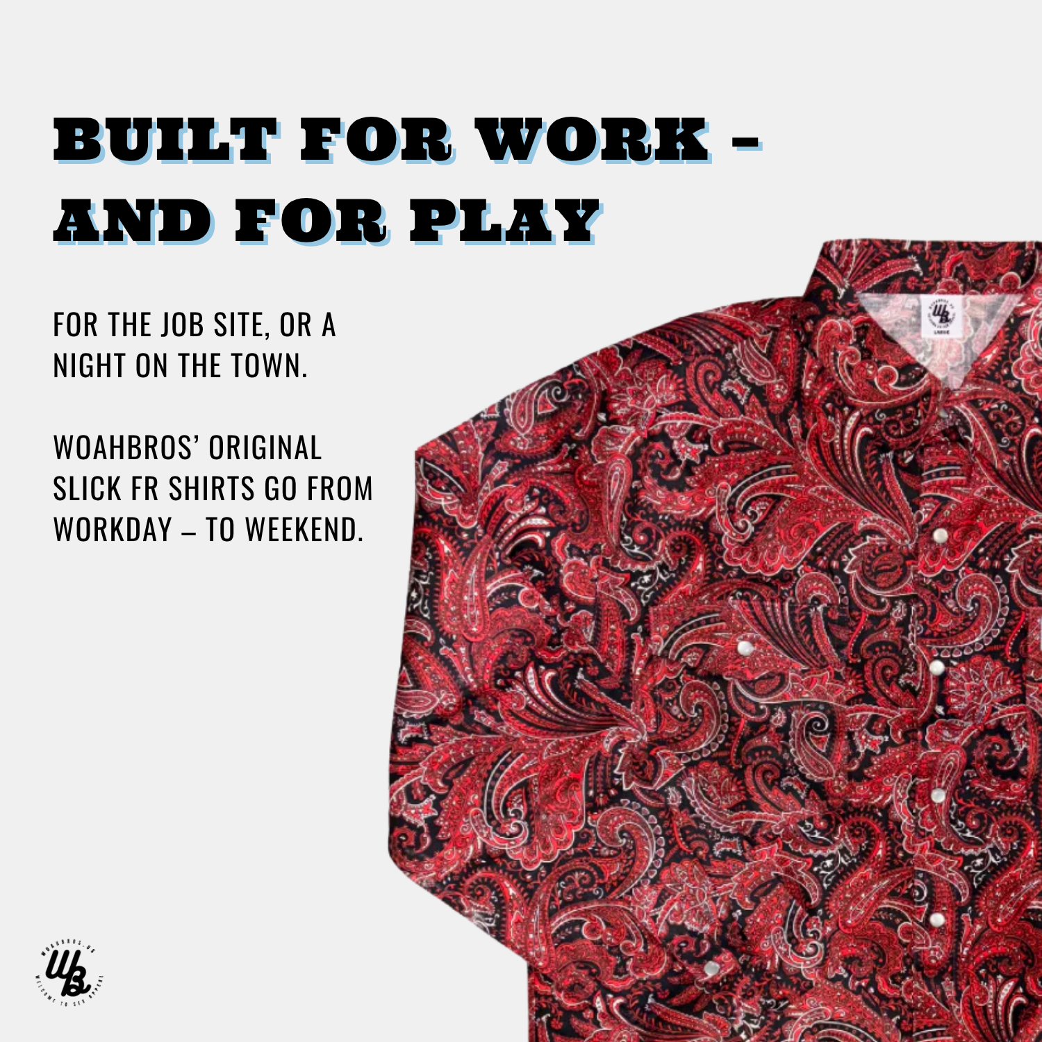 WoahBros Red Paisley FR