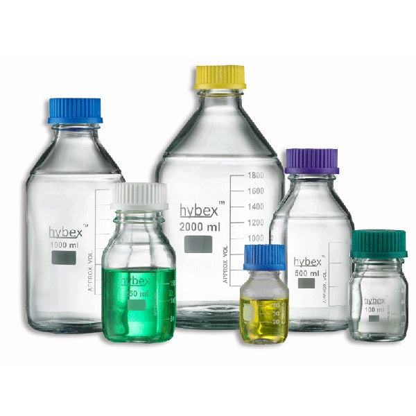 Benchmark Scientific B3000-1000-B hybex™ Media storage bottle, 1000ml with standard (GL45) blue cap, 10/pk.