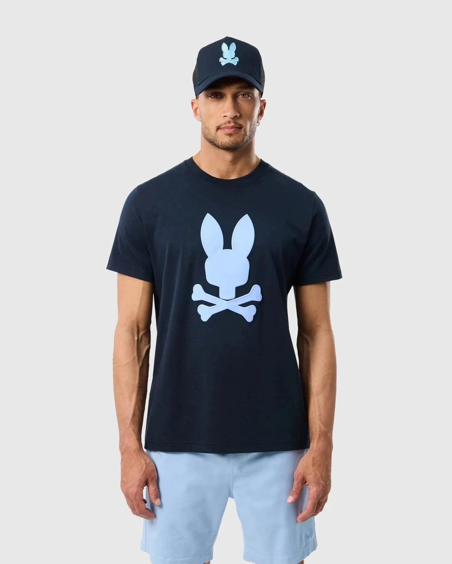 Psycho Bunny Houston Graphic Tee - Navy
