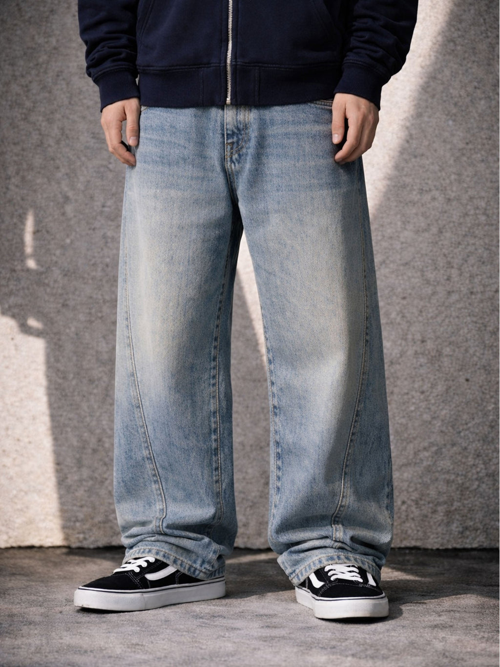 PANEL BAGGY DENIM