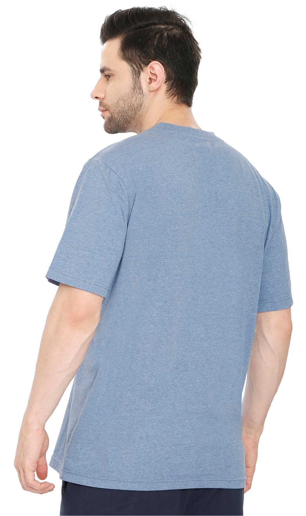 Men's Heavyweight Short Sleeve V-Neck T-Shirt with Chest Pocket