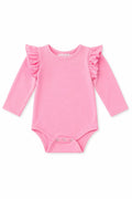 Bubblegum Pink L/S Flutter Bodysuit