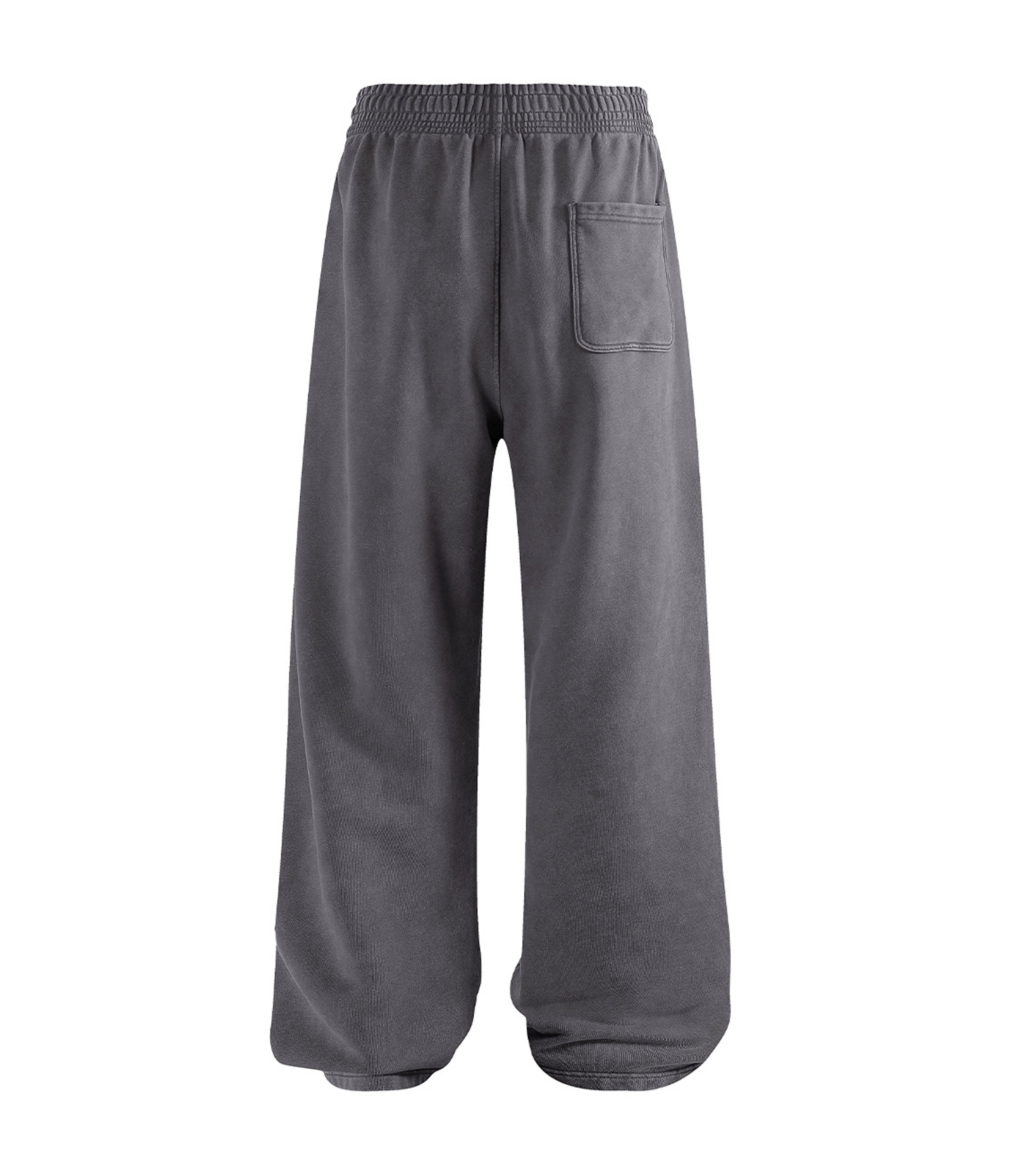 CHARCOAL OVER-DYE SWEATPANTS