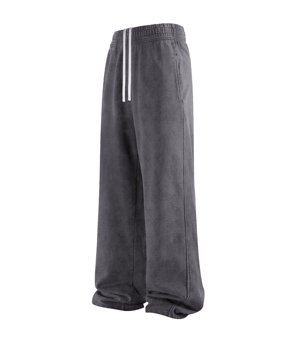 CHARCOAL OVER-DYE SWEATPANTS