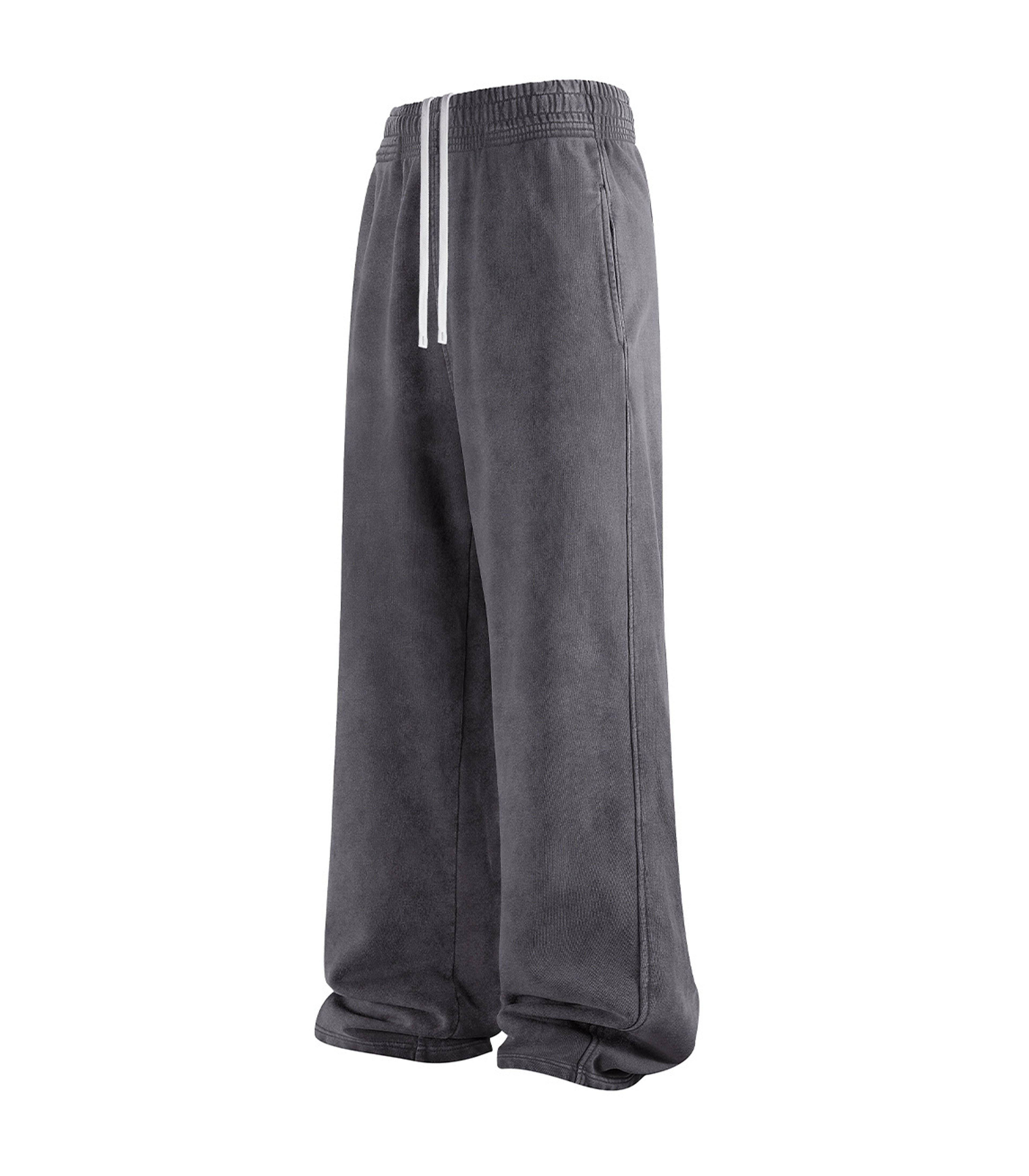 CHARCOAL OVER-DYE SWEATPANTS