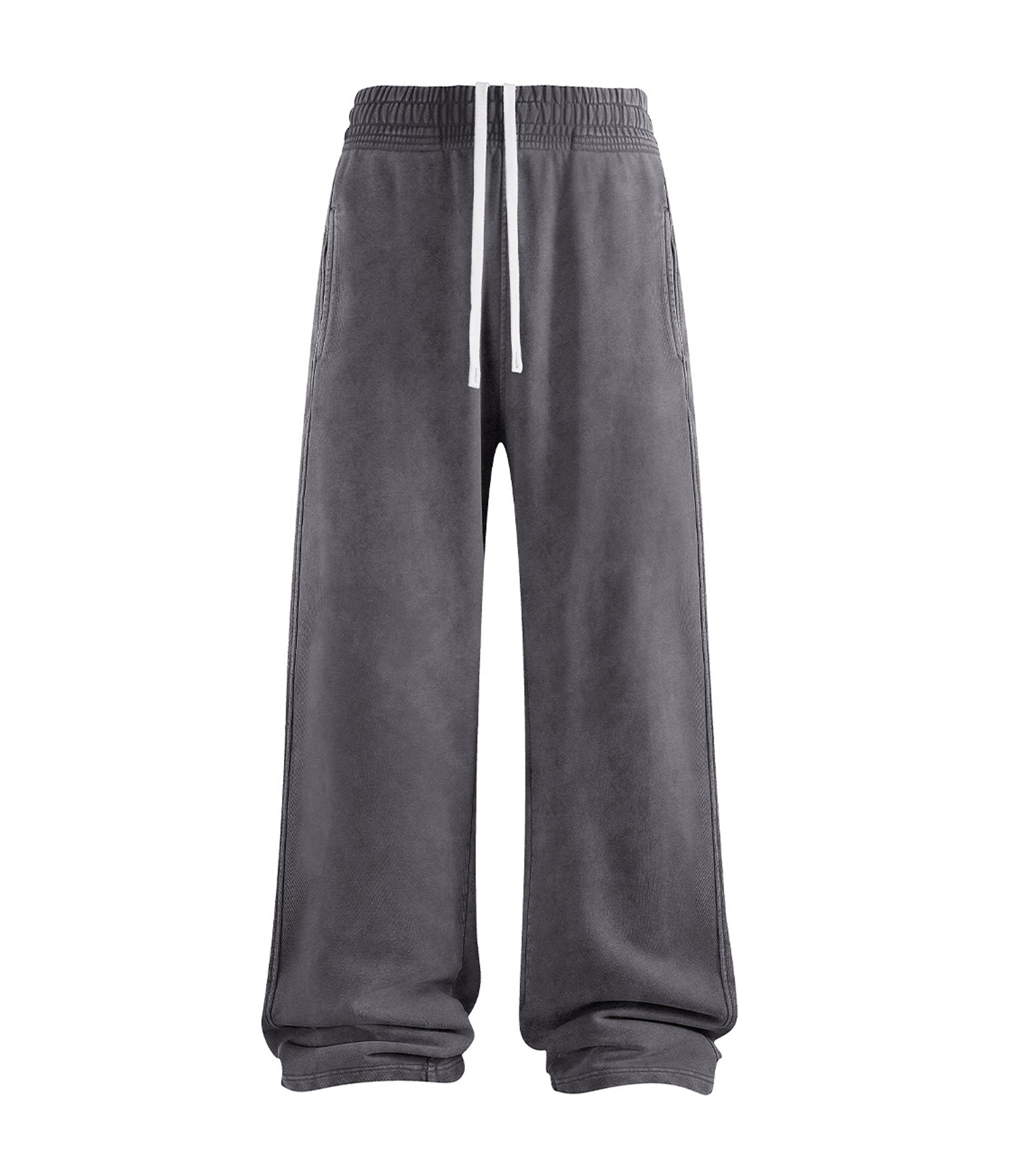 CHARCOAL OVER-DYE SWEATPANTS
