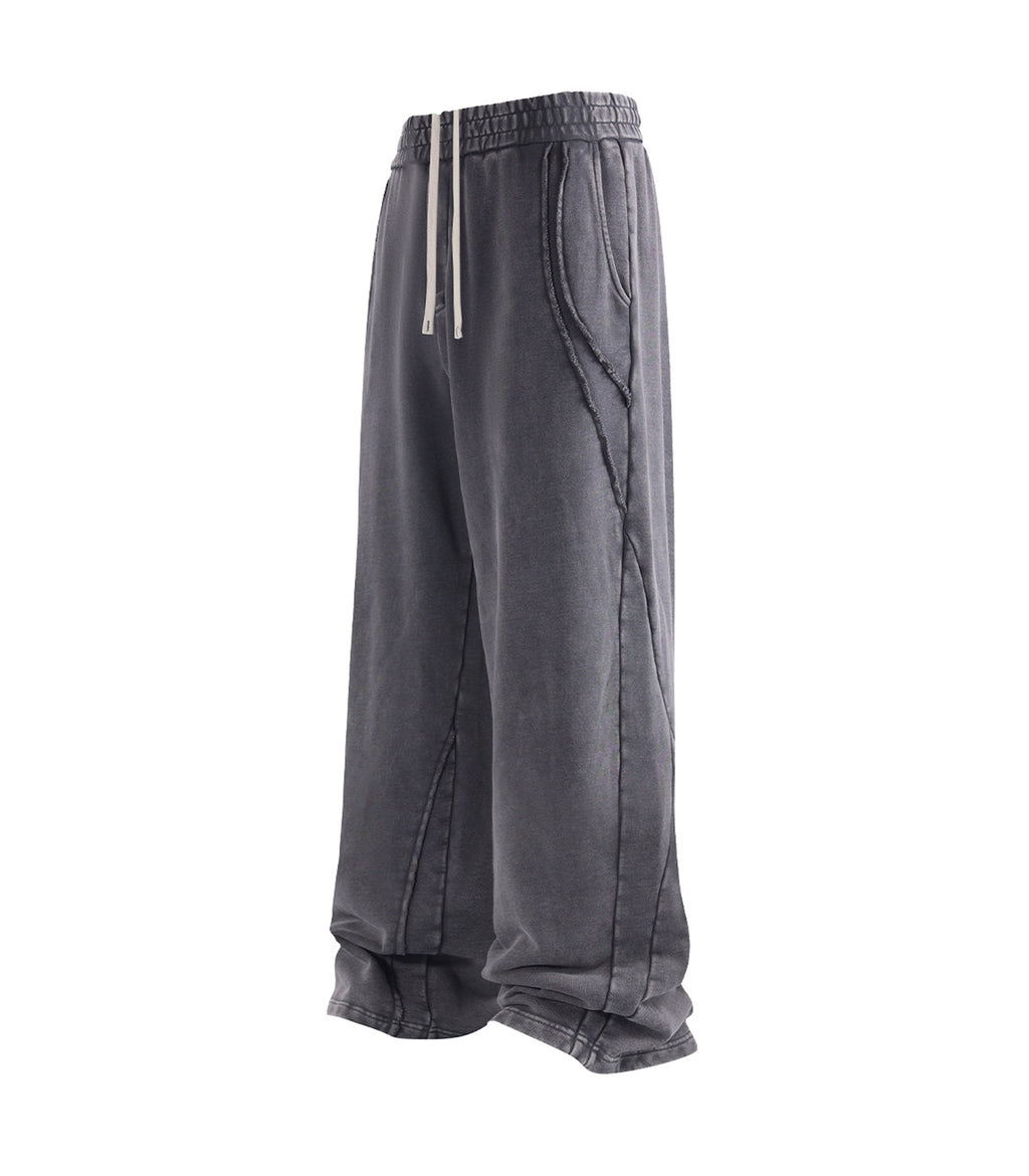 CHARCOAL PANEL SWEATPANTS