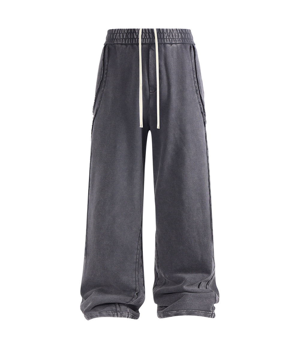 CHARCOAL PANEL SWEATPANTS