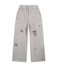 GREY DESTROYED SWEATPANTS