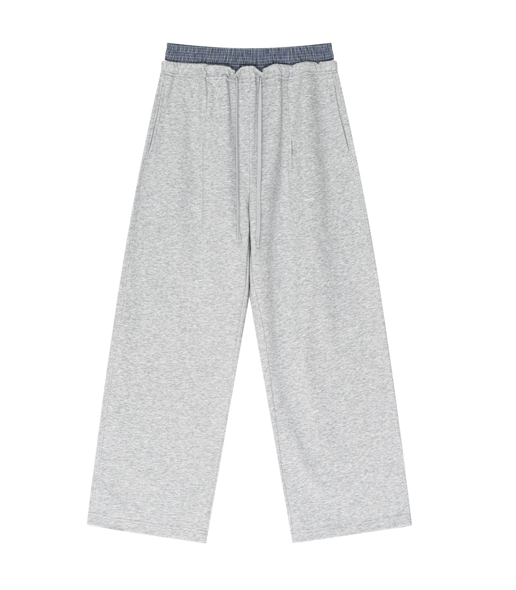 HEATHER BOXER SWEATPANTS
