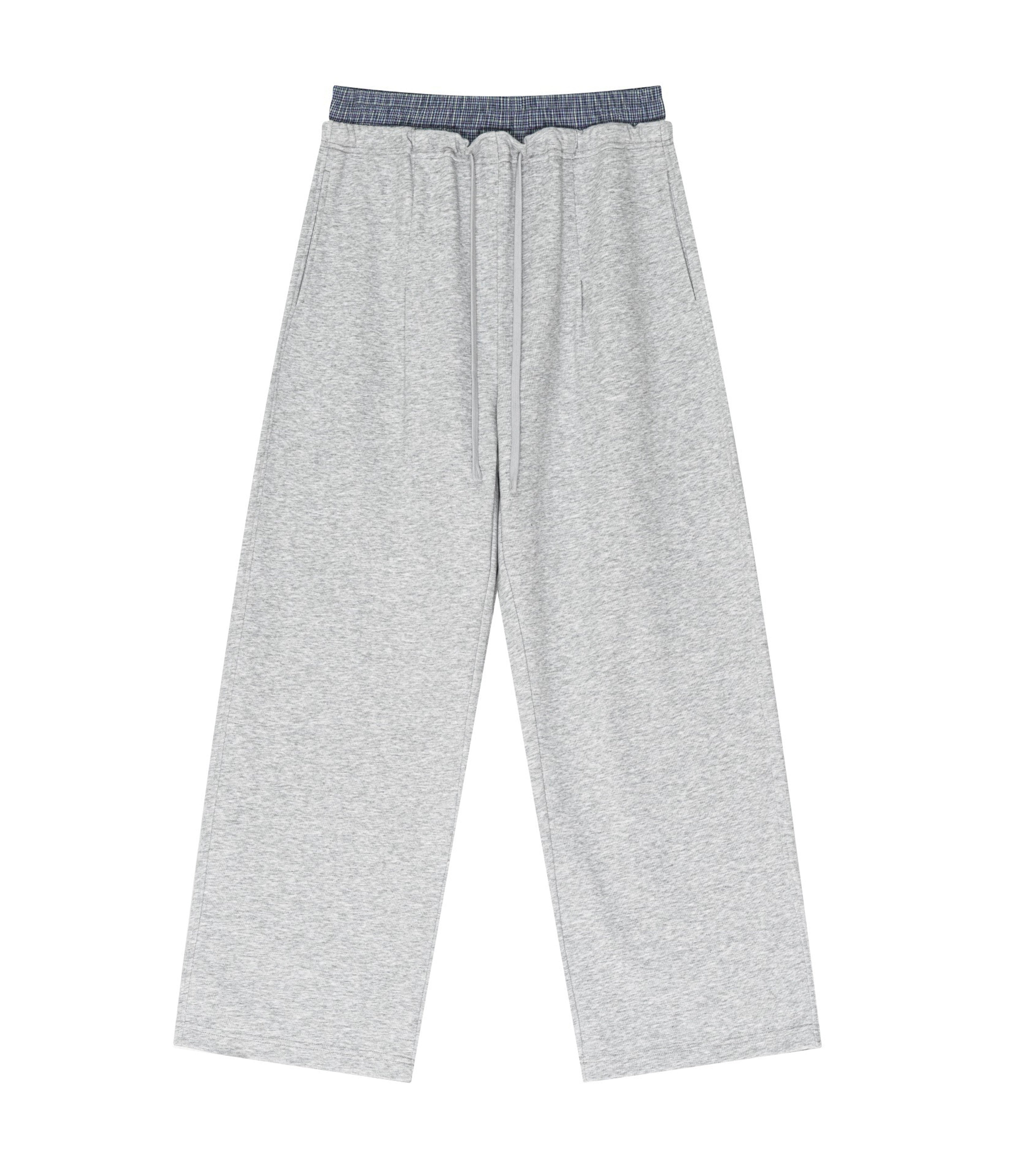 HEATHER BOXER SWEATPANTS