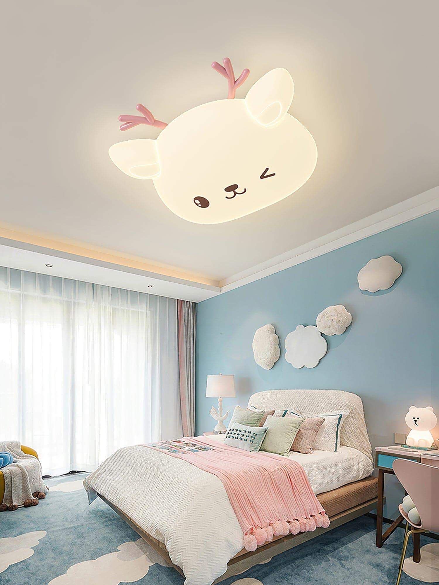 Cartoon Deer Ceiling Lamp
