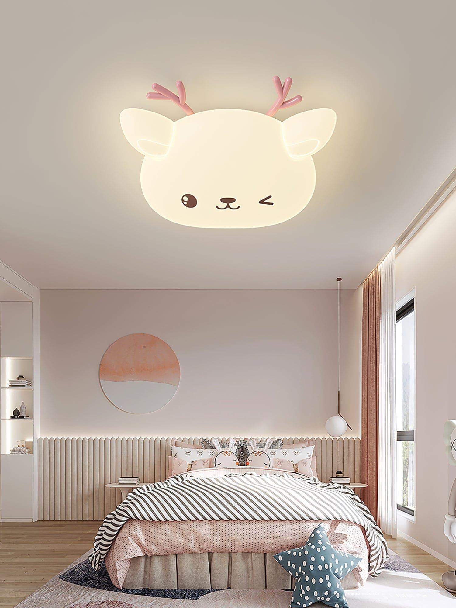 Cartoon Deer Ceiling Lamp