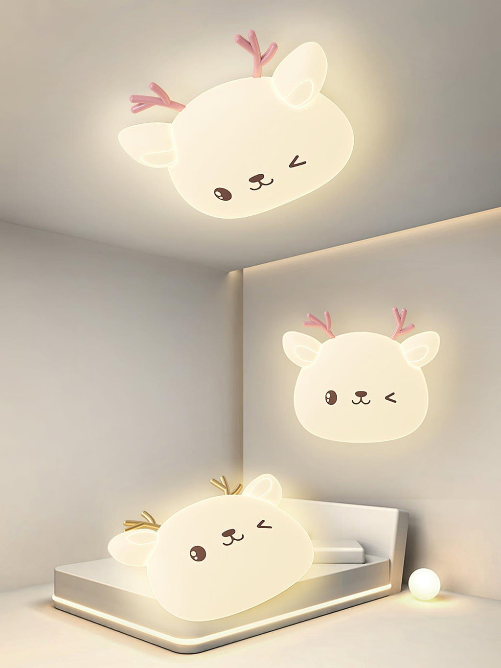 Cartoon Deer Ceiling Lamp