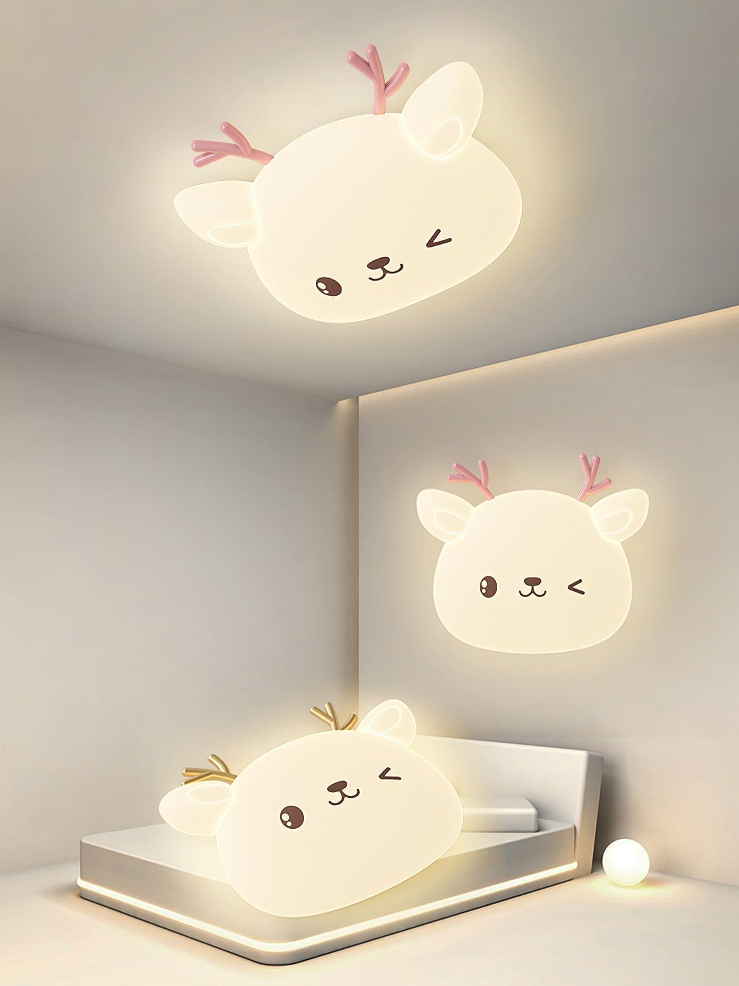 Cartoon Deer Ceiling Lamp