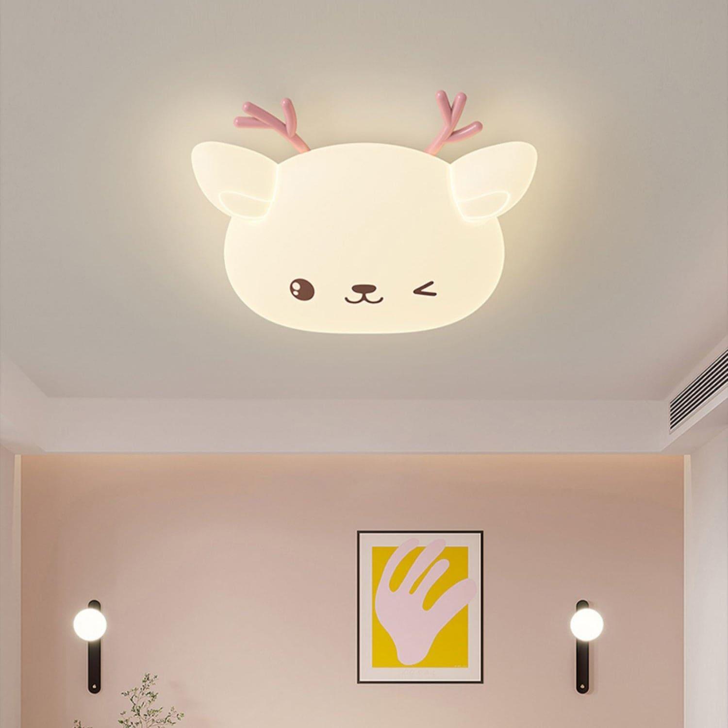 Cartoon Deer Ceiling Lamp