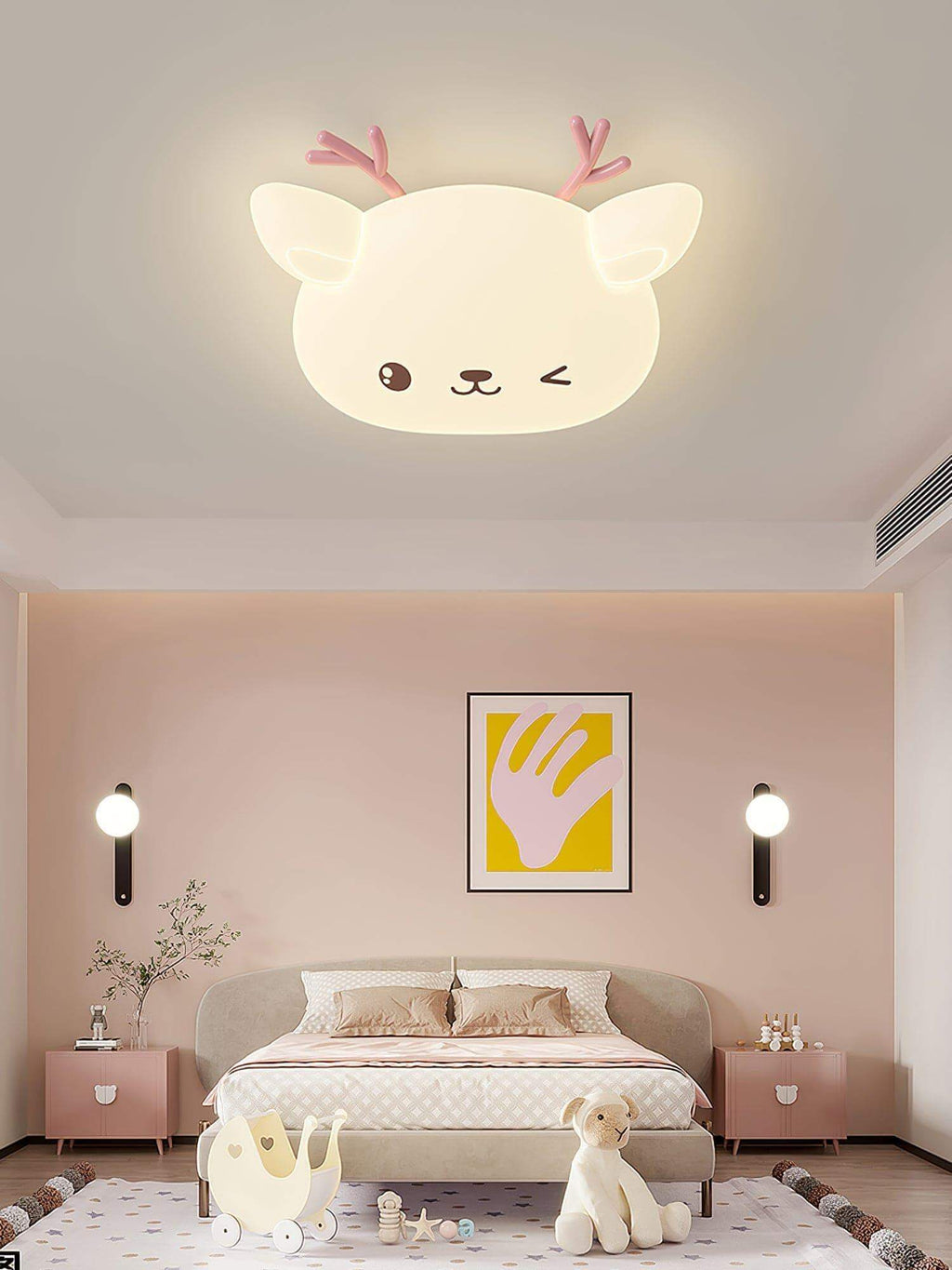 Cartoon Deer Ceiling Lamp