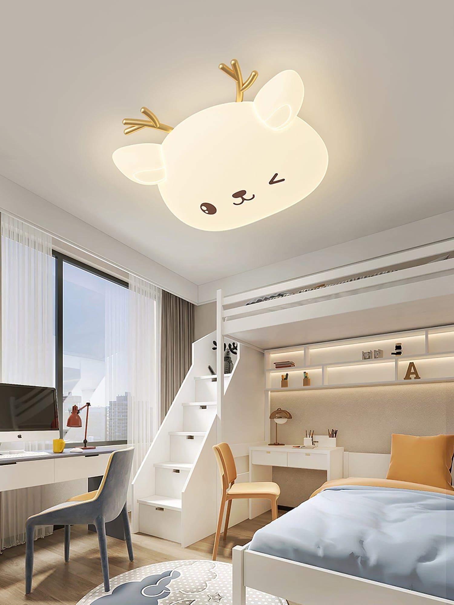 Cartoon Deer Ceiling Lamp