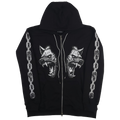 Cerberus Zip Up Hoodie Black