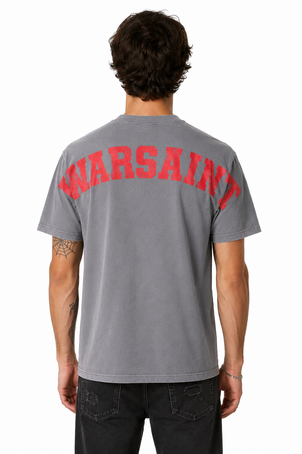 Warsaint Wingspan Tee - Grey/Red