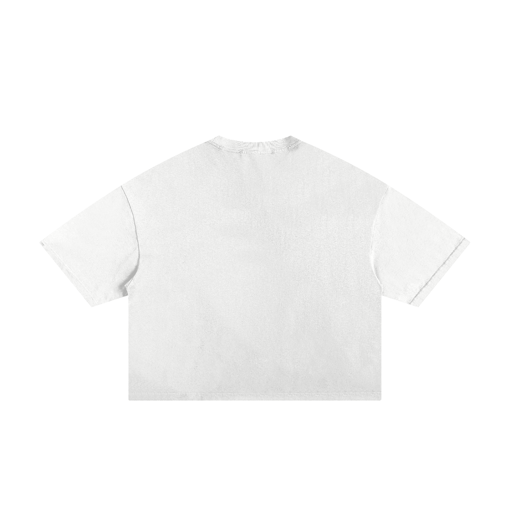 Kirby Vintage Streetwear Shirt Y2K Frayed Boxy Tee White Pink Cotton 250 GSM Distressed All Over