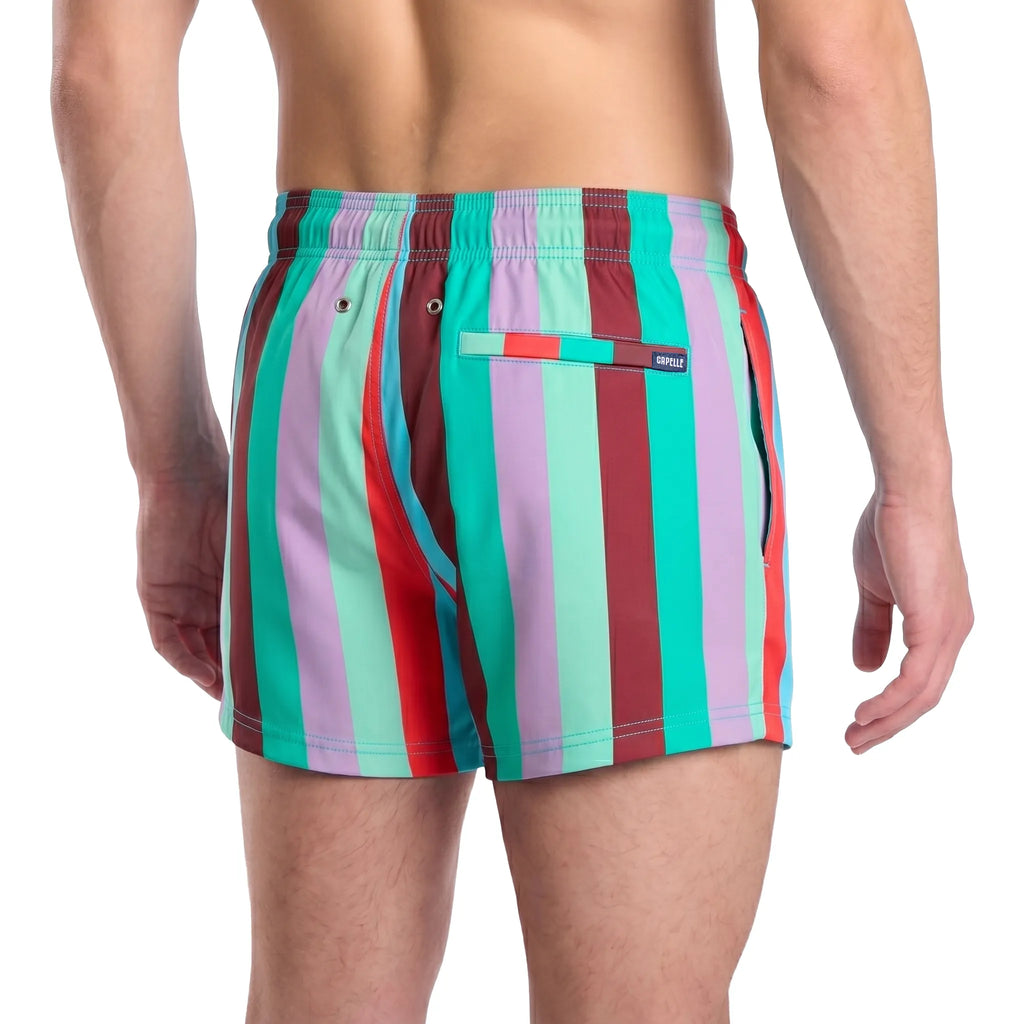 Men’s Premium Compression-Lined Hybrid Shorts – Coastal Cabana - Zest