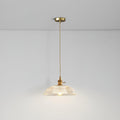Ribbed Spiral Pendant Light