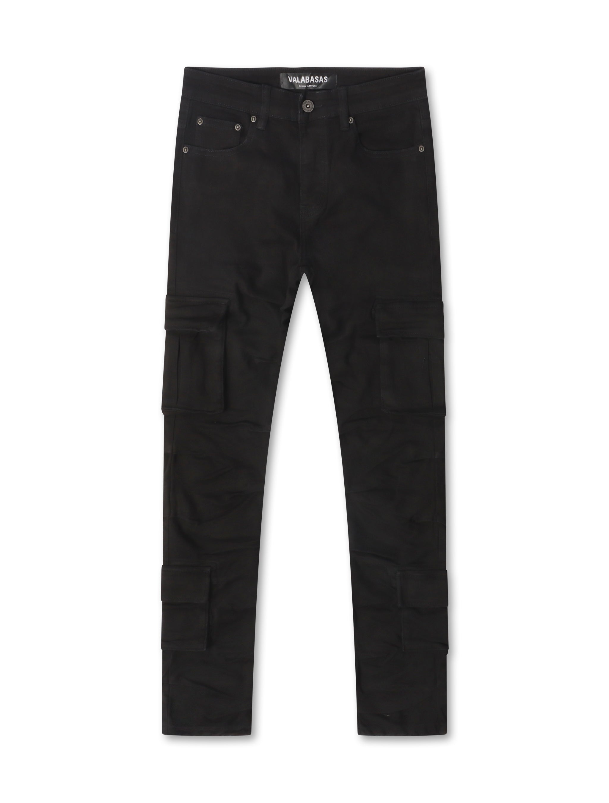 Valabasas Laddered Congo Skinny Jeans - Black